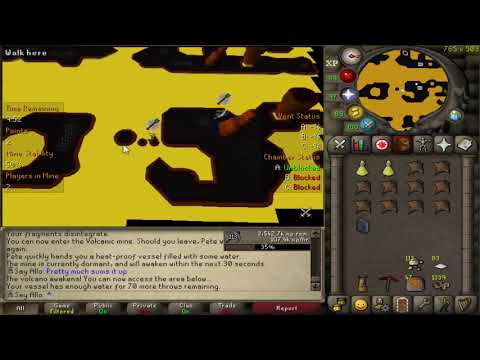 1+1 Volcanic Mine 90-95k xp/hr