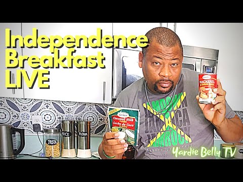 JAMAICAN TIN MACKEREL RUN DOWN RECIPE (RUN DUNG) | INDEPENDENCE BREAKFAST LIVE