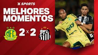 MIRASSOL 2 X 2 SANTOS - MELHORES MOMENTOS - CAMPEONATO BRASILEIRO