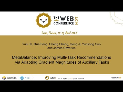 MetaBalance:Improving Multi-Task Recommendations via Adapting Gradient Magnitudes of Auxiliary Tasks