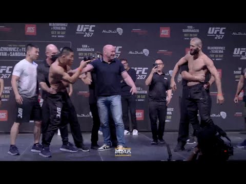 Khamzat Chimaev, Li Jingliang Have to Be Separated Again | UFC 267 |  MMA Fighting