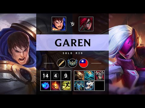 Garen Mid vs Katarina - TW Challenger Patch 25.19
