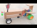 How To Make Diy Swaraj Tractor With DC Motor And Cardboard Made At Home Science Project
