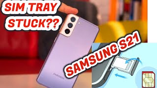 How To Eject Stuck SIM Tray From Samsung Galaxy S21 5G