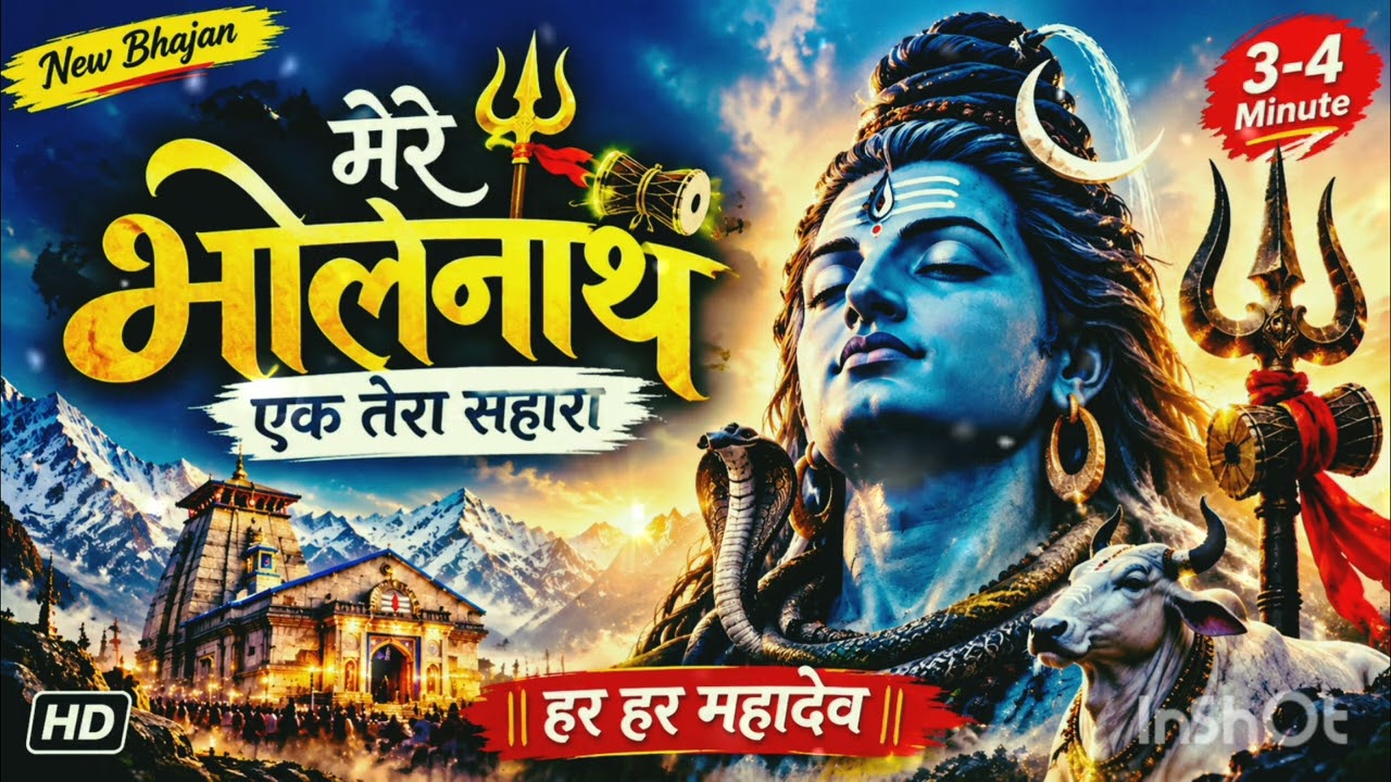 मेरे भोलेनाथ एक तेरा सहारा 🙏new song#mahadev#vaghela'svlog#viral 