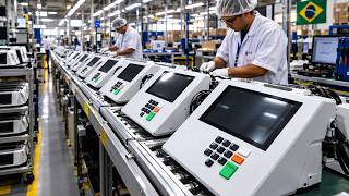 Como as URNAS ELETRÔNICAS são feitas - Por Dentro da Fábrica Secreta das Urnas