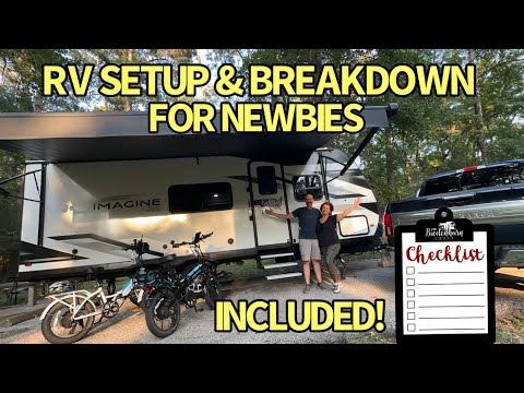 RV Set-Up & Breakdown w/ ✅ List of Our Grand Design Imagine Travel Trailer!