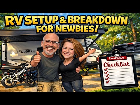 RV Set-Up & Breakdown w/ ✅ List of Our Grand Design Imagine Travel Trailer!