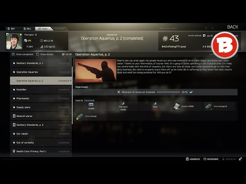 Operation Aquarius Part 2 - Therapist Guide | Escape from Tarkov