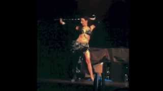 Belly dance with cane performance at Drom ~ Raks Assaya ~ Sira Belly dancer NYC