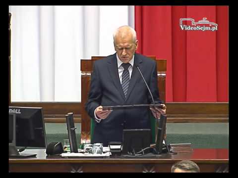 Czesław Hoc składa uroczyste ślubowanie