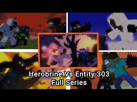 "DreadLord and Entity 303 Vs Herobrine" Full Animation (Minecraft Fight Animation)