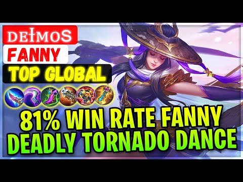 81% Win Rate Fanny Deadly Tornado Dance [ Top Global Fanny ] ᴅᴇɪᴍᴏꜱ - Mobile Legends Gameplay Build