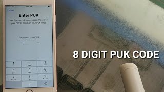 ios : puk code & pin enter , iphone locked puk code , details in telugu