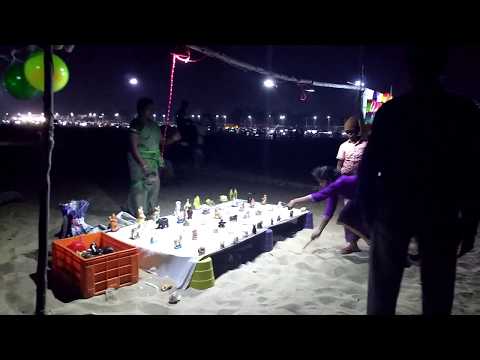 Ring Throwing Game at Marina Beach🌊 ⛱️ | Chennai (Madras), India