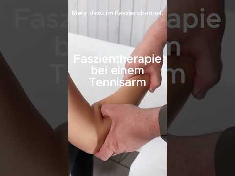 Faszientherapie bei einem Tennis-/Golferarm