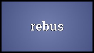 Rebus Meaning