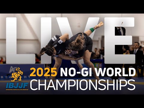 LIVE: 2025 IBJJF No-Gi Worlds | Black Belts, Day 1