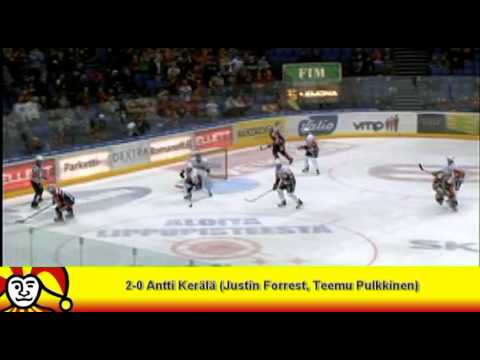 Jokerit-HPK-ottelun maalit 25.11.2010