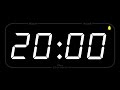 20 MINUTE TIMER ALARM Full HD COUNTDOWN