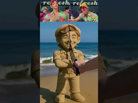 Sand Cutting K-Pop Demon Hunters Pink Panther X Chicken Banana