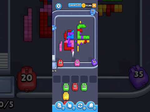 Pixel Flow Level 525 Walkthrough - Easy Difficulty Puzzle Solution