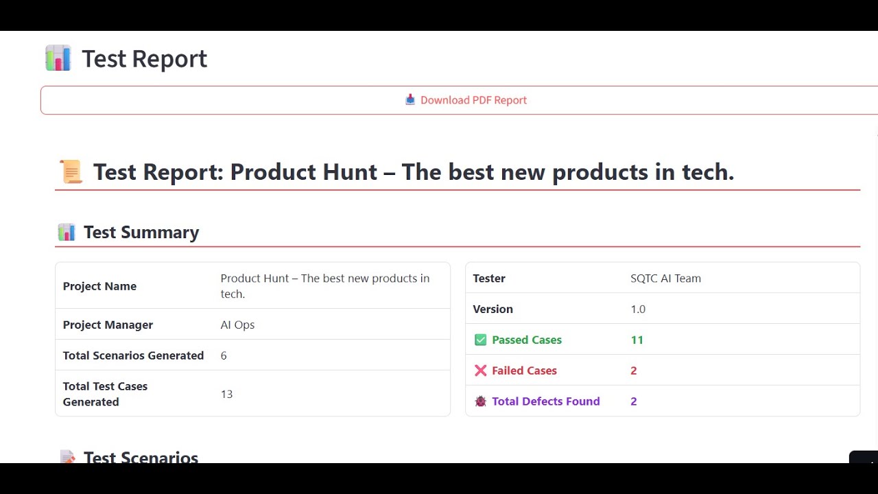 Web Testing AI