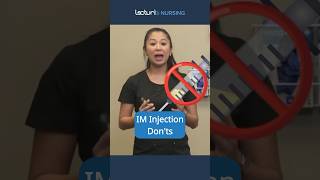 IM Injection Don'ts 💉 #InjectionTips #NursingSkills #nclex
