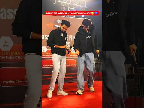 RITIK SIR AND SANYA MA’AM DANCE♥️🤭🥰 #ritiksir #ritiksirpw @PW-Foundation