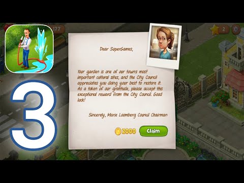 Gardenscapes - Gameplay Walkthrough Part 3 - Day 1 Level 10 Completed (iOS, Android)