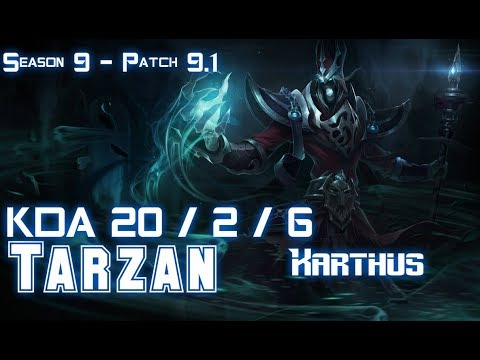 Tarzan KARTHUS vs ELISE Jungle - Patch 9.1 KR Ranked