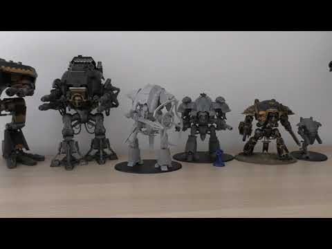 Imperial Knight Size Comparison Showcase (HH & WH40K)