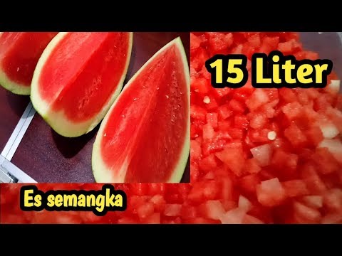Membuat es semangka 15 liter