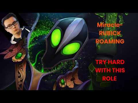 DOTA 2 Nigma.Miracle- RUBICK ROAMING - PRO PLAYER GAMEPLAY