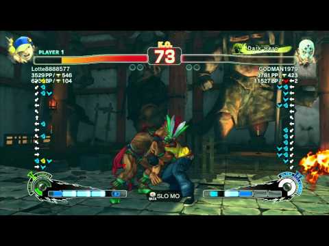 SSF4 AE: Lotte (Yun) vs GODMAN1979 (ElFuerte) - Ranked Match (720p HD)