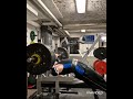 165kg Bench Press with close grip - legs up - warm up