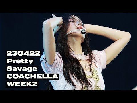 230422 지수 JISOO 블랙핑크 BLACKPINK 'Pretty Savage' 직캠 @Coachella Festival 코첼라 페스티벌 (4K) FANCAM