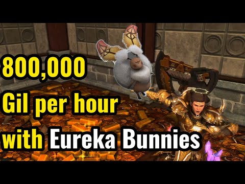 How to make gil with farming bunny coffers in Eureka Hydatos | Final Fantasy XIV