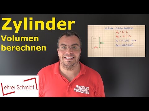 Cylinder - Calculate Volume | Mathematics - Simply Explained | Lehrerschmidt