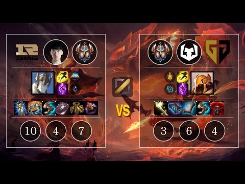 RNG Xiaohu Galio vs GEN Karis Azir Mid - KR Patch 10.12