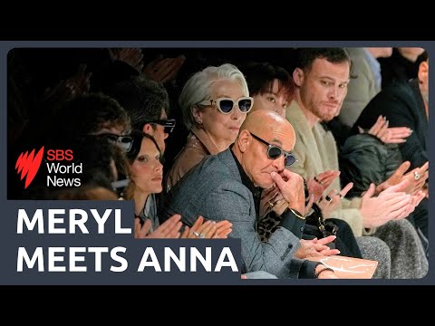 Meryl Streep meets Anna Wintour at Milan fashion show after 20 years