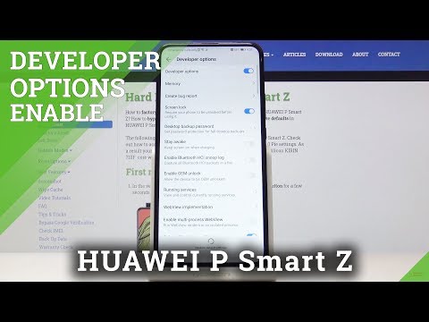 How to Activate Developer Options in HUAWEI P Smart Z – Developer Features