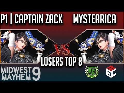 Midwest Mayhem 9 LOSERS TOP 8 - P1 | Captain Zack (Bayonetta) vs Mystearica (Bayonetta)