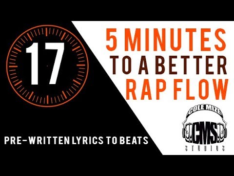 Pre-Written Lyrics To Beats - 5 Minutes To A Better Rap Flow - ColeMizeStudios.com