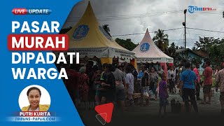 Jelang Perayaan Nataru, Warga Distrik Nimboran Jayapura Padati Pasar Murah untuk Kendalikan Inflasi
