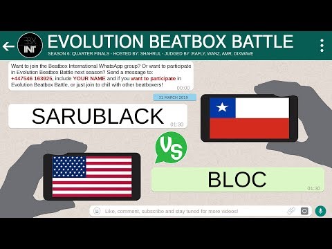 SARUBLACK 🇨🇱 VS BLOC 🇺🇸 | QUARTER FINALS | Evolution Beatbox Battle | Season 6
