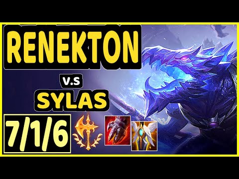 MAGIFELIX (RENEKTON) vs SYLAS - 7/1/6 KDA MID CHALLENGER GAMEPLAY - EUW