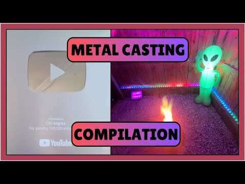 Metal Casting Non-Ferrous and Precious Metals into Bullion Artwork Compilation