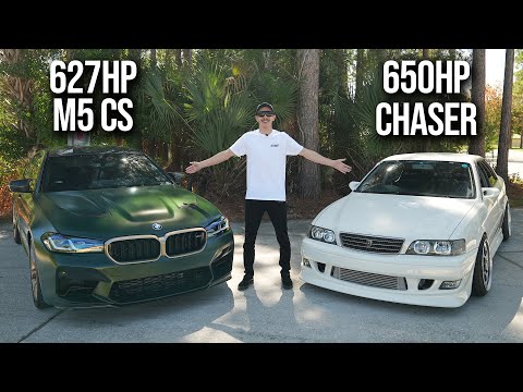 BMW M5 CS vs. 2JZ Toyota Chaser - Battle of the Super Sedans