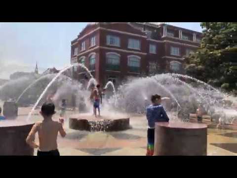 [4K] The Fountain at Waterfront Park in Charleston SC May 25 2019